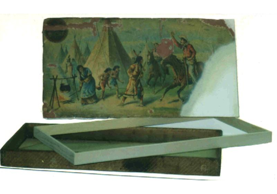 Cowboy Puzzle Blocks frame before